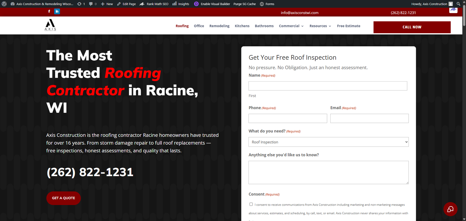 Lead capture form in the MWD platform