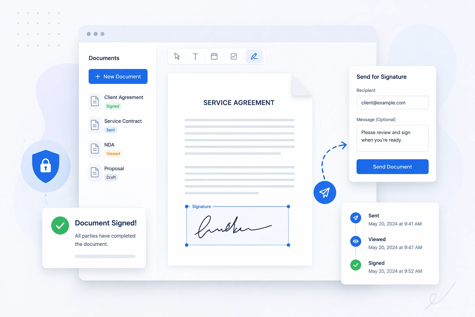 MWD documents and contracts dashboard